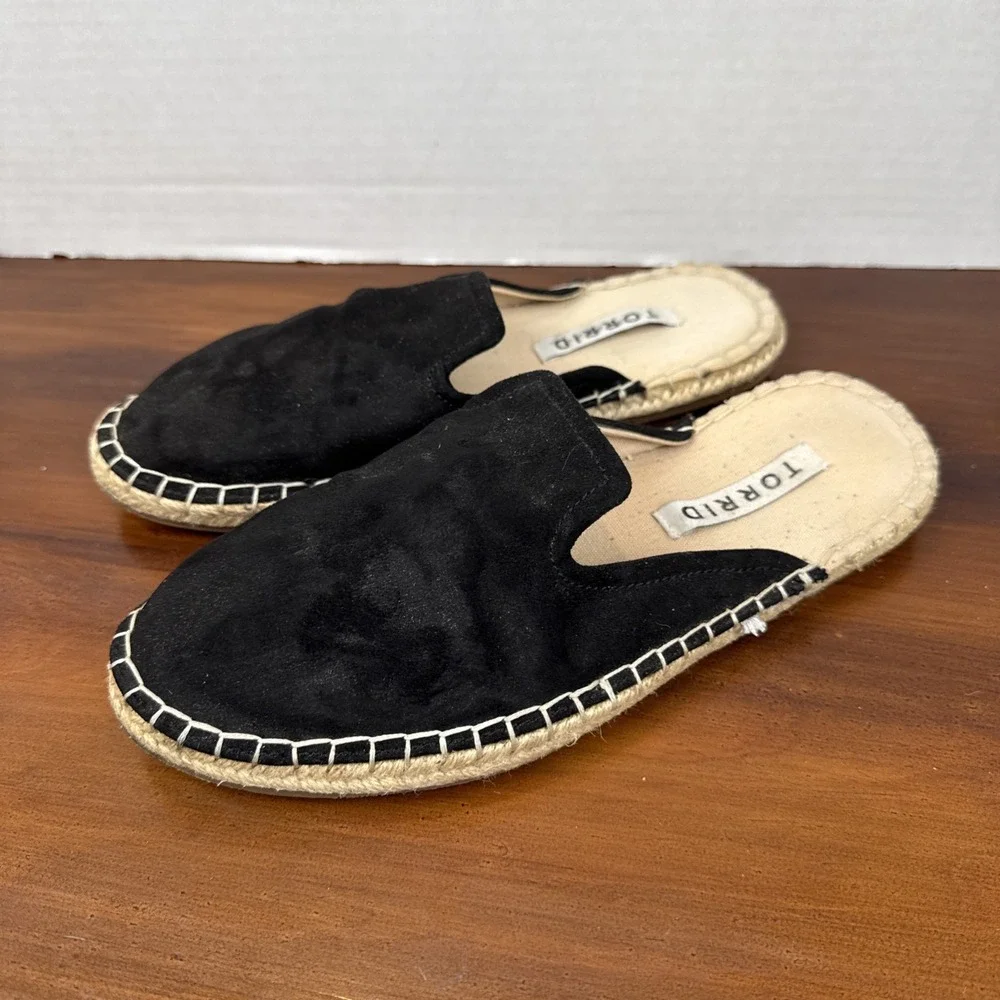 Women's Torrid‎ Black Espadrille Flats Size 7.5WW